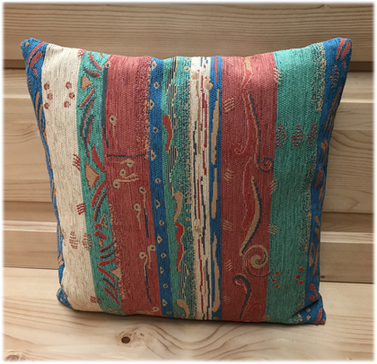 Federkissen, Kissen genäht  40/40 cm, Pocking bunt, 38 Lagerstoffe preisgleich !