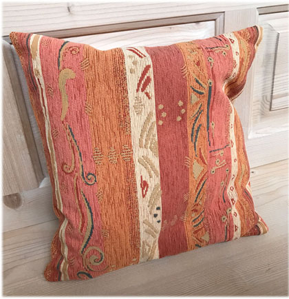 Federkissen, Kissen genäht  40/40 cm, Pocking terra, 38 Lagerstoffe preisgleich !