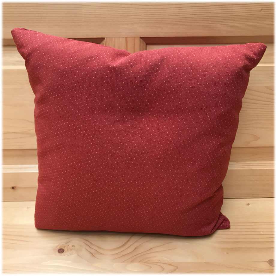 Federkissen, Kissen genäht  40/40 cm, Wels rot, 38 Lagerstoffe preisgleich !