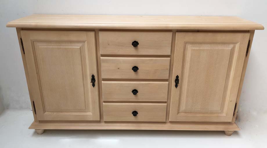 Anrichte Breitkommode Kommode Füssen Sondermaß 160 cm, 2-trg., 4 Schubladen