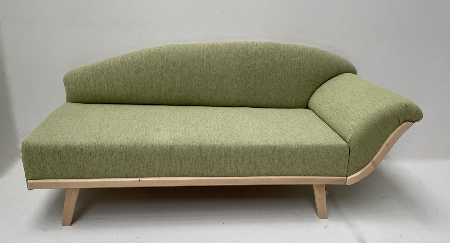 Küchencouch HALLE, Kopfteil rechts, Landshut grün, 38 Lagerstoffe preisgleich