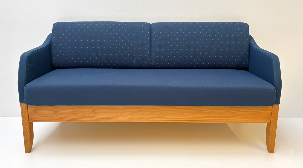 Landhausmöbel Küchensofa Esstischsofa INZELL, 3 Sitzer 180,  Rückenkissen TS-6333, Sitz TS-6151