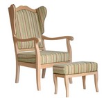 Hocker Inzell, Edmonton grün, rot oder blau, 38 Lagerstoffe preisgleich