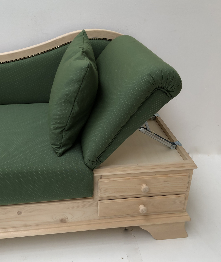 Sofa Liege Garmisch Wels grün 223571/71