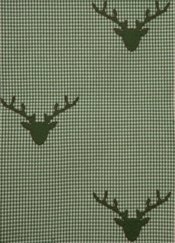 Stoff Max 61731 Tanne minikaro Hirsch groß