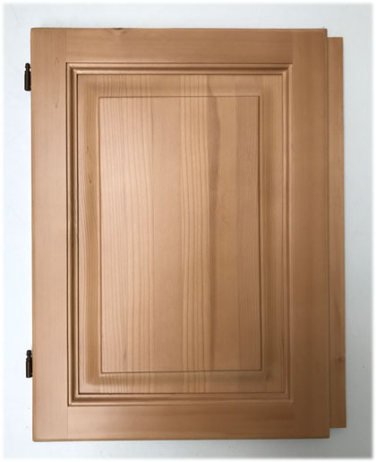 Möbeltüre Massivline nach Maß, 59,5/43,0 cm, DIN Links, ohne Schloß, Kasette abgeplattet