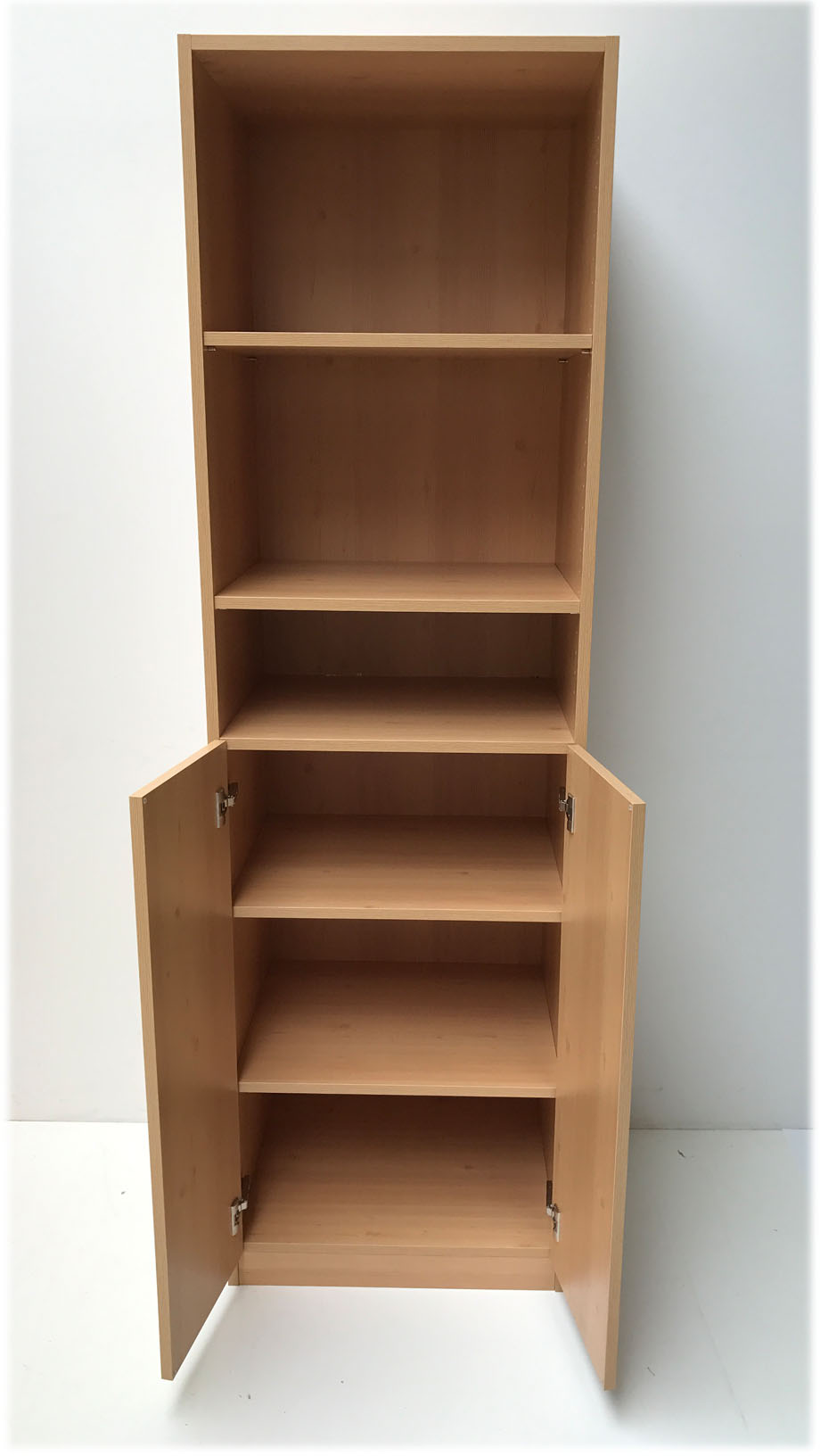 Mustertürenschrank, Küchen Hochschrank, Dekor, 2 Türen, 2 Fachböden, 60