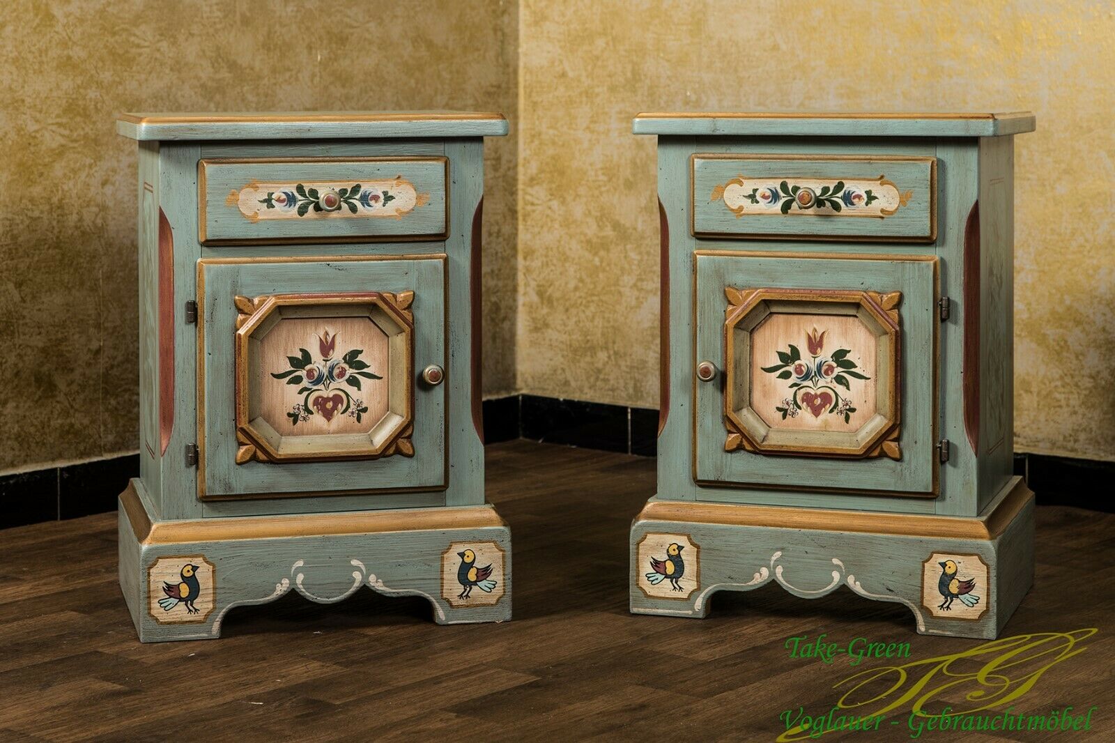 Voglauer Anno 1700 Altblau Nachttisch Kommoden