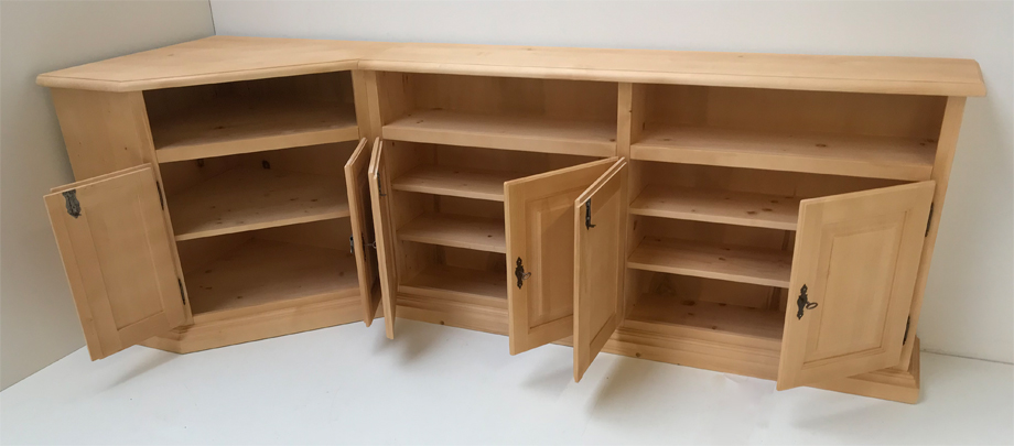 Phono Eckkommode Füssen mit Anrichte - Landhausmöbel Dietersheim