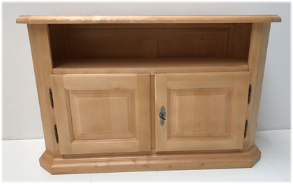 Phonokommode Füssen Tölz Sondermaß, 2 Türen, frei stehend und fahrbar, Rosner Hartwachs