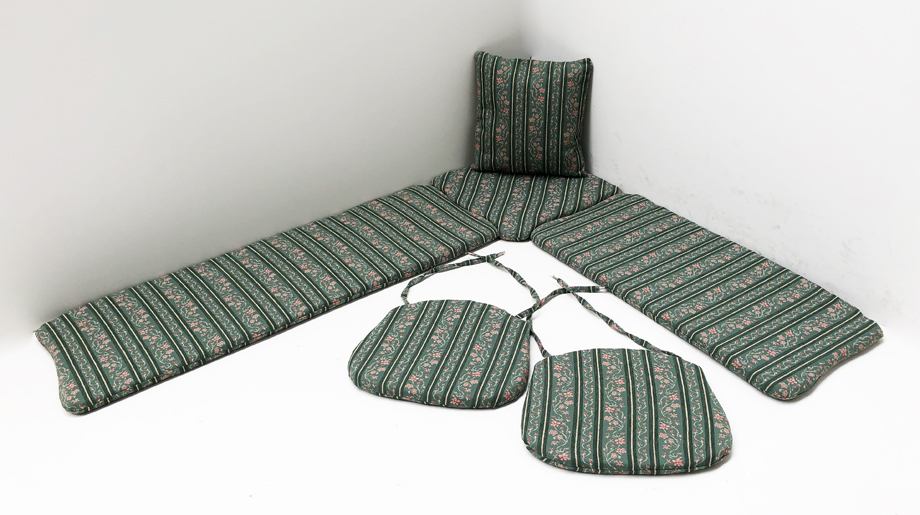 Kissensatz genäht Eckbankgruppe Amberg klein150/185, Waidhaus grün