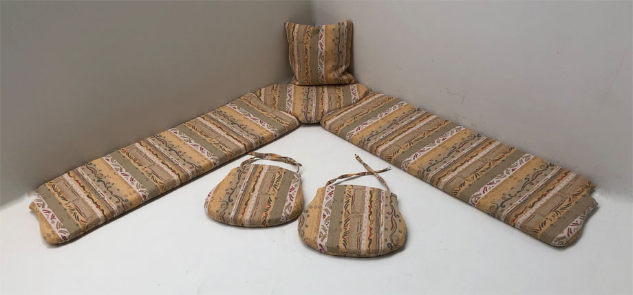 Kissensatz genäht Eckbankgruppe Landau, Pocking beige, 38 Lagerstoffe preisgleich