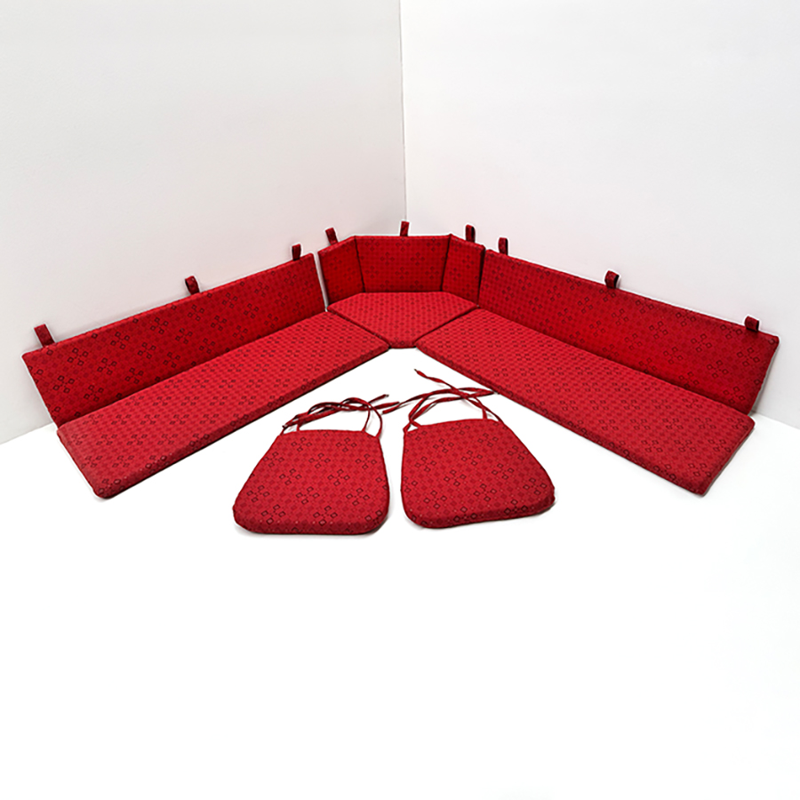 Polstersatz genäht, EKA Eckbankgruppe, Rückenkissen mit Laschen, AF-74683-19