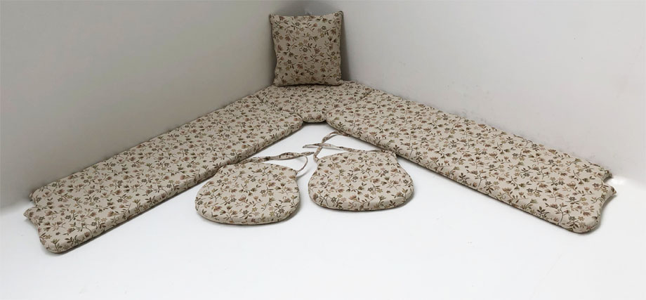 Kissensatz genäht Eckbankgruppe Landau, Mülheim beige, 38 Lagerstoffe 