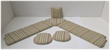 Kissensatz Polsterplatte Eckbankgruppe Landau, Edmonton grün, 38 Lagerstoffe preisgleich