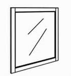 Spiegel mit Rahmen, 70/96/3 cm  (B/H/T)