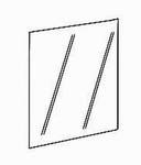 Spiegel mit polierten Kanten  auf mehrschichtiger 