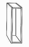 Regal offen, Rücken Fichte massiv,30/58/72 cm,  (B