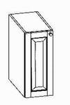 Unterschrank, 1 Holztüre li-re, 30/33/72  cm (B/H/
