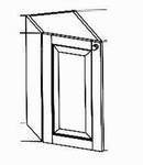 Diagonal Unterschrank, 1 Türe, 30/(33/58)/72 cm, (