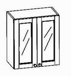 Oberschrschrank 2-trg  2 Glastüren, 60/22/72 cm (B