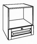 Herdunterschrank mit Nische für Herdhöhe 45cm, 90/