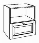 Herdunterschrank mit Nische für Herdhöhe 36cm, 90/