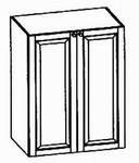 Hochschrank 2-trg, 2 Türen, 3 Fachböden, 90/58/132