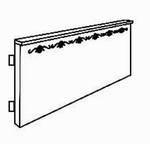 Kopfteil fest ohne Truhe, SONDERMASS - Preis pro l