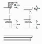 Sockel-Gesims-Abdeckungen
