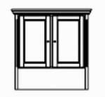 Oberteil 2-teilig , 2 Türen , Bei Bestellung2 Inne