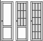Glasfüllung mi Holzsprossen