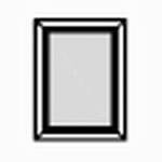 Spiegel mit Holzrahmen , L:600       H:670       T