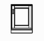 Unterteil- , Element 1-teilig , 1 Tür mit Holzfüll