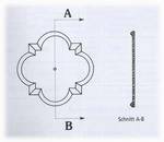 Deckenzentrum für Lampen für Eigenmontage , roh