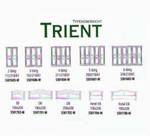 Schlafzimmer Trient, Schrank 4-trg., Doppelbett 180 cm, 2 Nachtkommoden