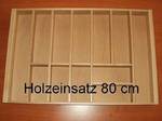 Besteckeinsatz aus Holz 80 cm
