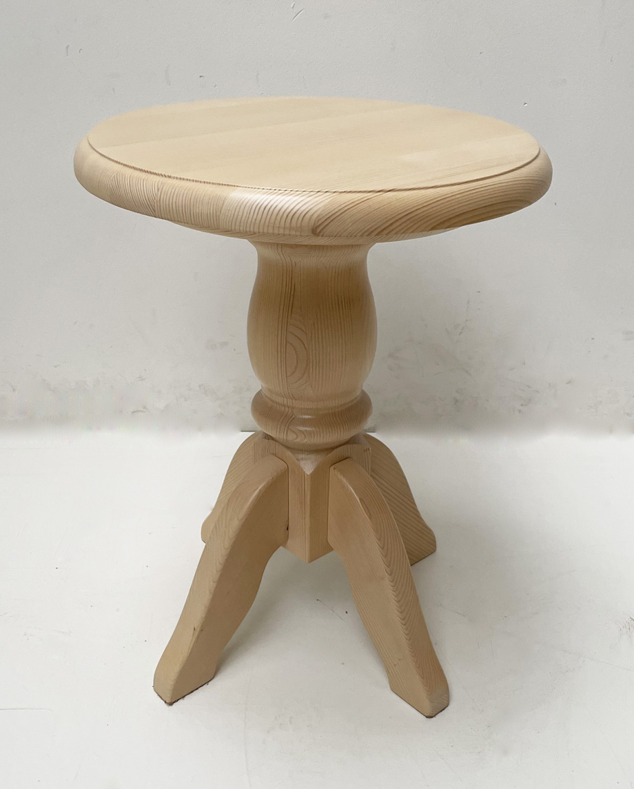 Beistelltisch Rundtisch Füssen Fichte, Sondermaß D 50, H 65 cm