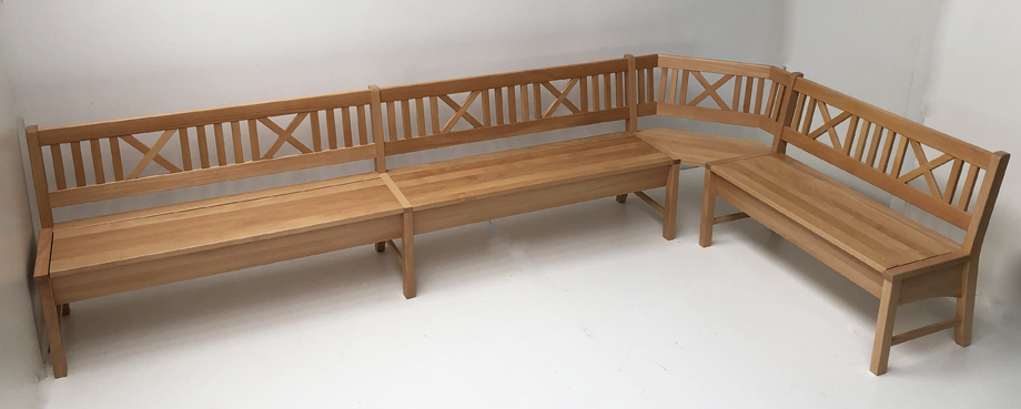 Eckbank Bodensee 344/176 cm, Buche massiv