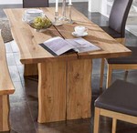Baumtisch Tisch Oviedo 180/90 cm, mit Mittelfuge, Wildeiche geölt