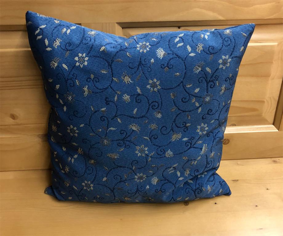 Federkissen, Kissen genäht  40/40 cm mit Reissverschluss, Stoff TS-7763
