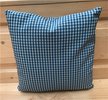 Federkissen, Kissen genäht  40/40 cm mit Reissverschluss, Stoff Edelweiss AF-74852-3