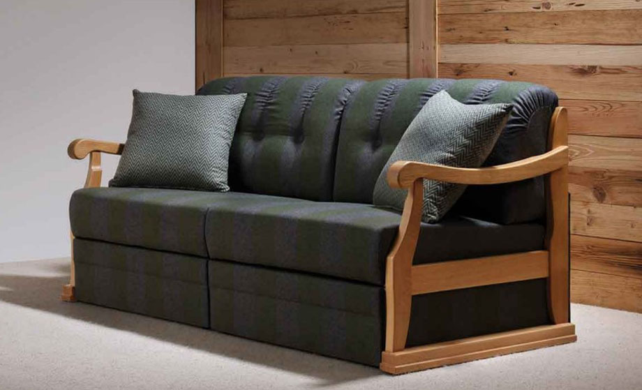 Landhaus Schlafcouch GERLOS, 2 mal ausziehbar