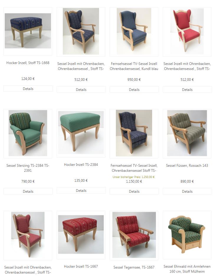 Möbelkategorien - Landhausmöbel Dietersheim