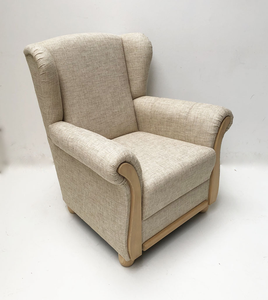 Ohrenbackensessel ANTON, Natura beige 802