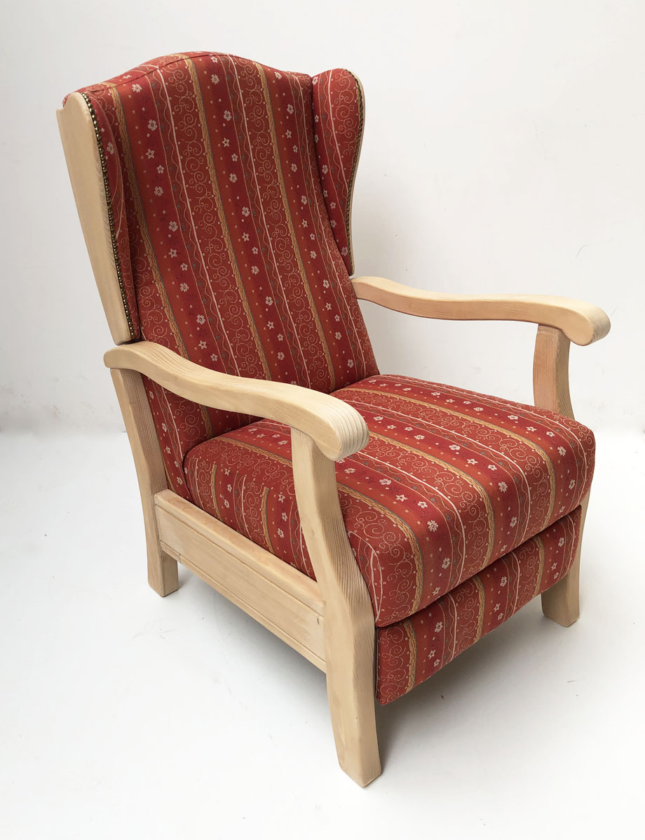 Fernsehsessel TV-Sessel Inzell, Ohrenbackensessel Stoff Folklore TS-2387