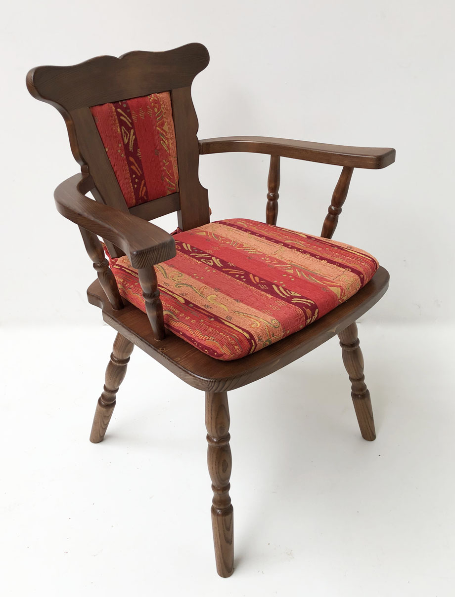 Bauernsessel Bauernstuhl Armlehnstuhl,  Adler D319B26, Pocking bordeaux