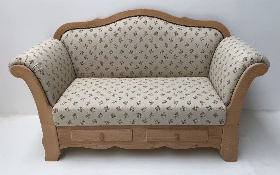 Sofa Liege Kempten 160 Mülheim Streublume beige, 38 Lagerstoffe preisgleich