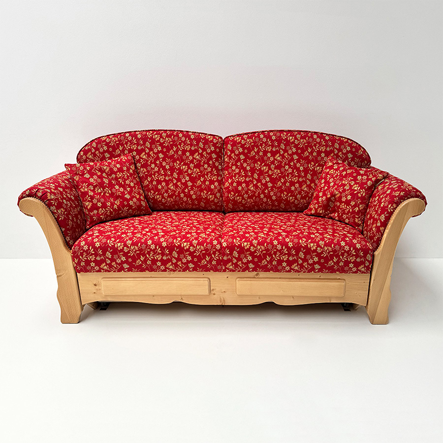 Sofa Liege Sterzing Achensee, mit Bettfunktion, Mülheim rot