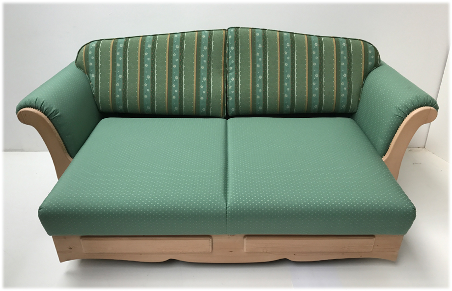 Sofa Liege Achensee mit Bettfunktion, Stoff TS-2384 , TS-2391